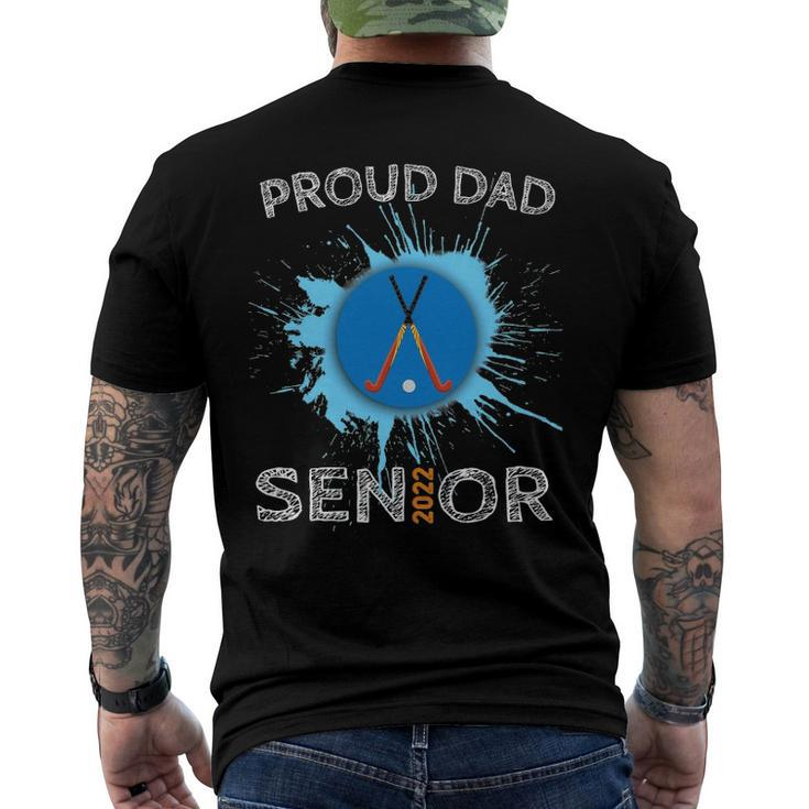 Proud Dad Hockey Senior 2022 High School Graduation Men's Back Print T-shirt