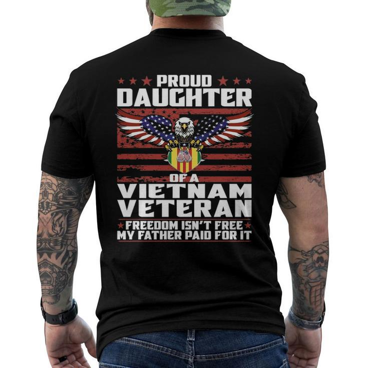 Proud Daughter Of A Vietnam Veteran Patriotic Family Men's Back Print T-shirt