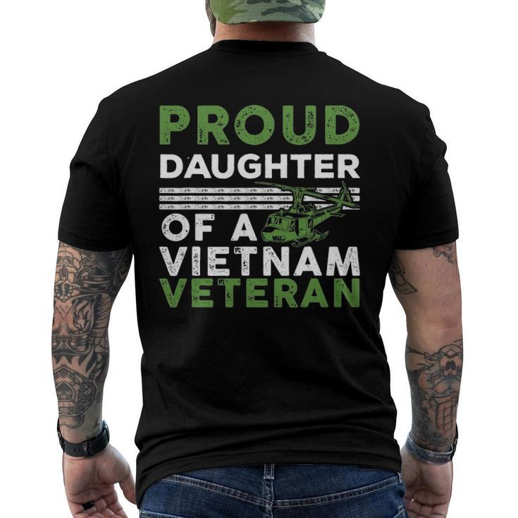 Proud Daughter Of A Vietnam Veteran War Soldier Men's Back Print T-shirt