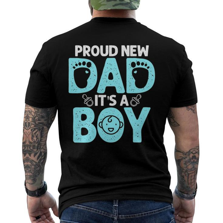 Proud New Dad For Men Fathers Day Its A Boy Men's Back Print T-shirt