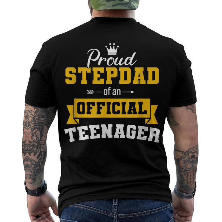 Proud Stepdad Of Official Nager 13 Birthday Vintage Men's T-shirt Back Print