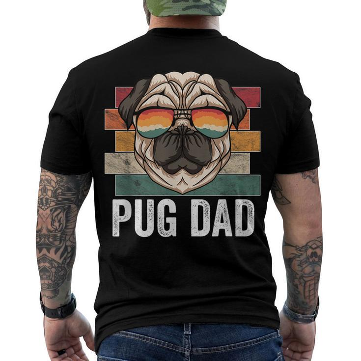 Pug Dog Dad Retro Style Apparel For Men Kids Men's T-shirt Back Print