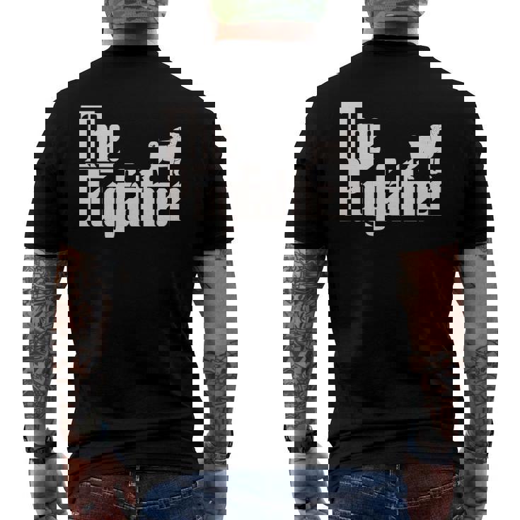 Pug Father Dog Dad Classic Men's Back Print T-shirt