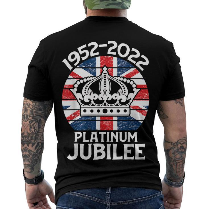 Queens Platinum Jubilee 2022 British Platinum Jubilee Men's Back Print T-shirt
