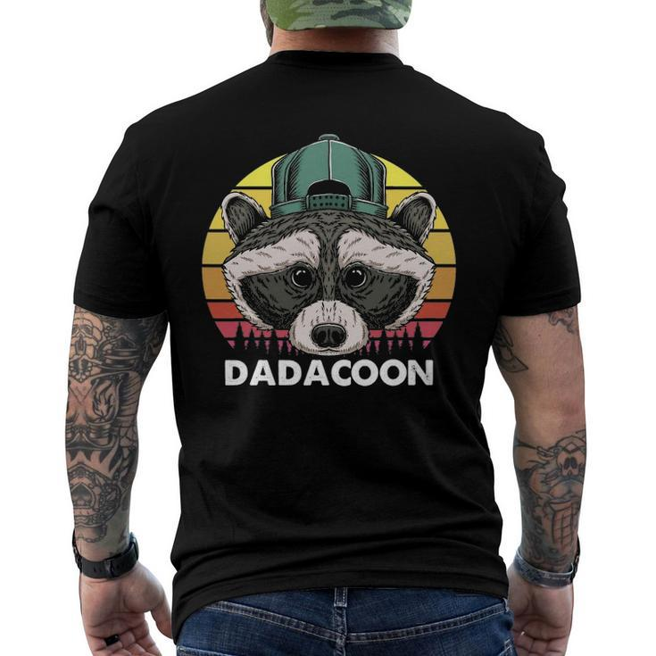 Raccoon Owner Dad Trash Panda Father Dadacoon Fathers Day Men's Back Print T-shirt