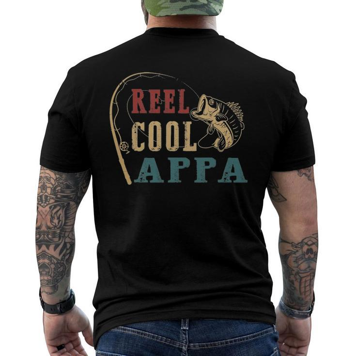 Mens Reel Cool Appa Fishing Fathers Day Men's Back Print T-shirt
