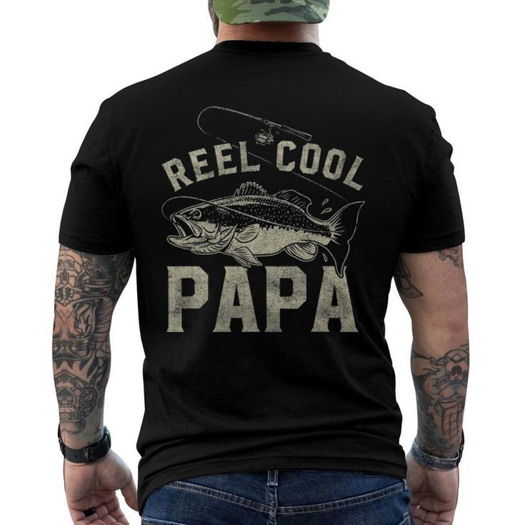 Reel Cool Papa Fathers Day Men's Back Print T-shirt