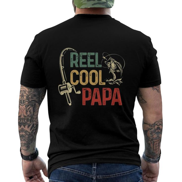 Reel Cool Reel Cool Papa Men's Back Print T-shirt