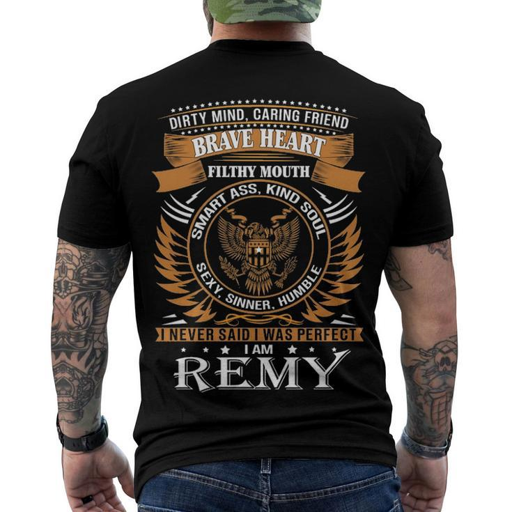 Remy Name Remy Brave Heart Men's T-Shirt Back Print