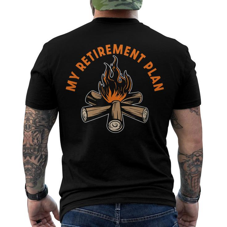 My Retirement Plan Hiking Grandfather Camping Grandkids Men's T-shirt Back Print