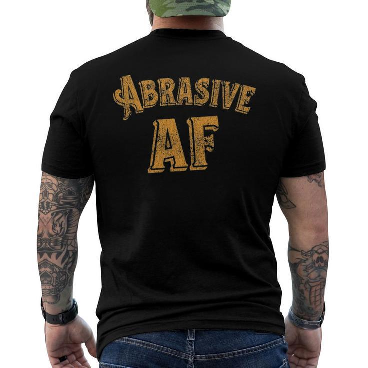 Retro Abrasive Af Men's Back Print T-shirt
