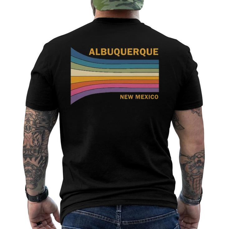 Retro Vintage 70S Albuquerque New Mexico Men's Back Print T-shirt