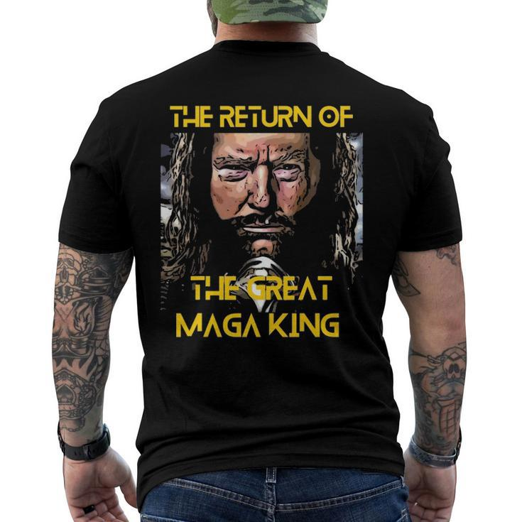 The Return Of The Great Maga King Ultra Maga Trump Men's Back Print T-shirt