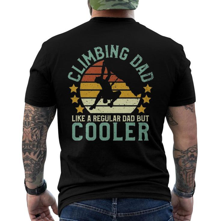 Rock Climbing Dad Mountain Climber Fathers Day Men's Back Print T-shirt