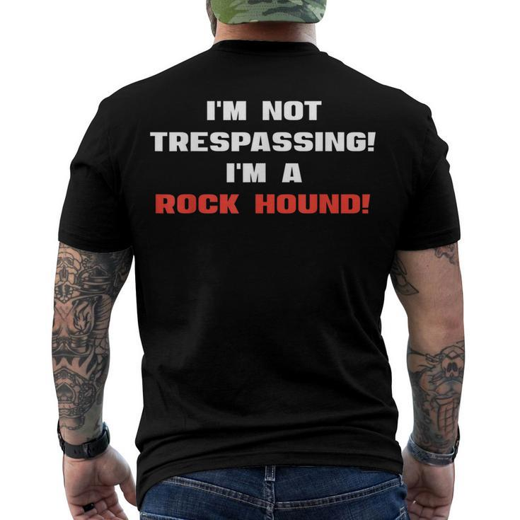 Rock Hound Collector - Geologist Hobby Men's T-shirt Back Print