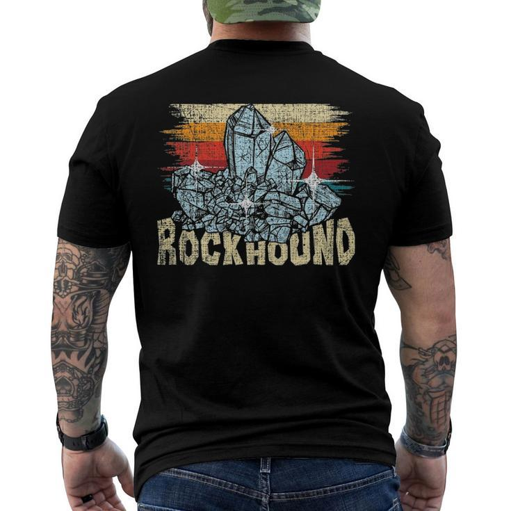 Rockhound - Rock Collector Geode Hunter Geology Geologist Men's Back Print T-shirt