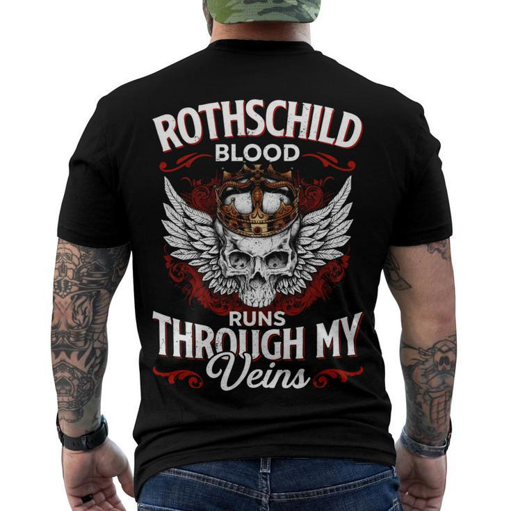 Rothschild Blood Runs Through My Veins Name Men's Crewneck Short Sleeve Back Print T-shirt