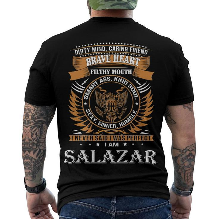 Salazar Name Salazar Brave Heart Men's T-Shirt Back Print