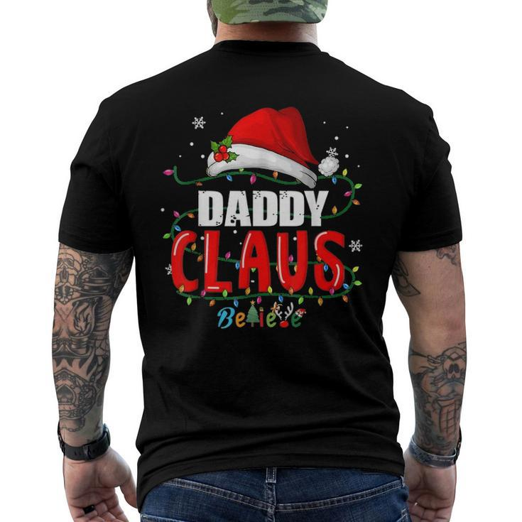 Santa Daddy Claus Christmas Matching Family Men's Back Print T-shirt
