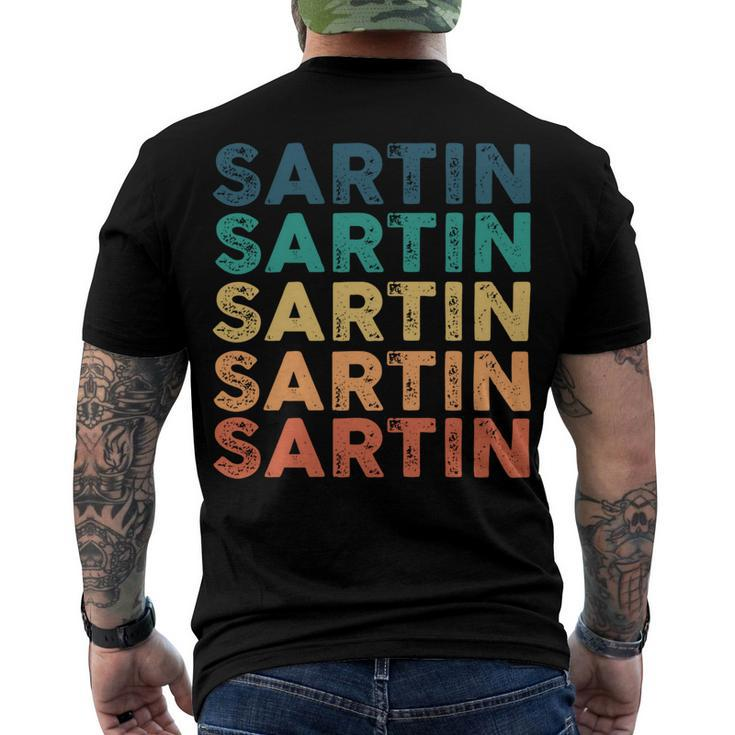 Sartin Name Shirt Sartin Family Name V2 Men's Crewneck Short Sleeve Back Print T-shirt