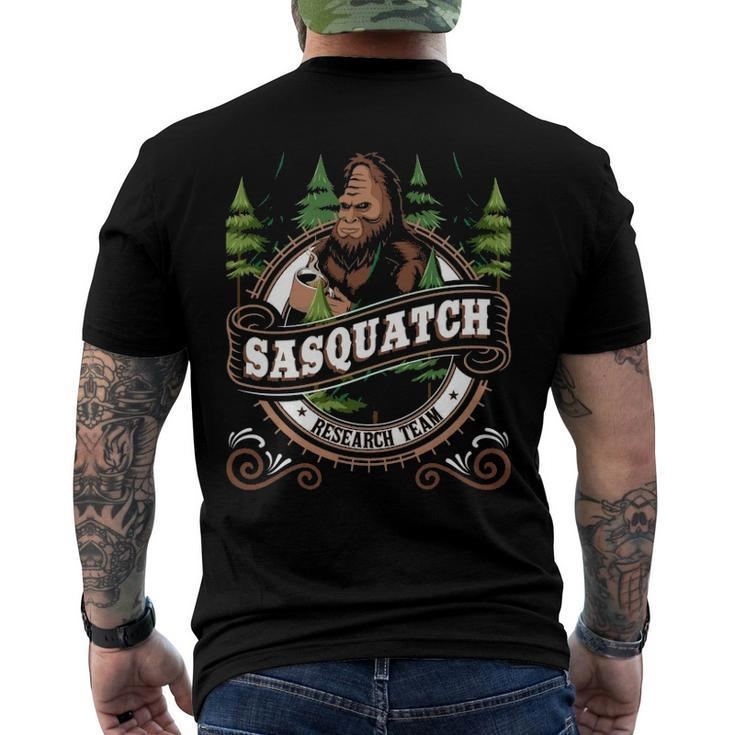 Sasquatch Research Team - Bigfoot Fan Men's Back Print T-shirt