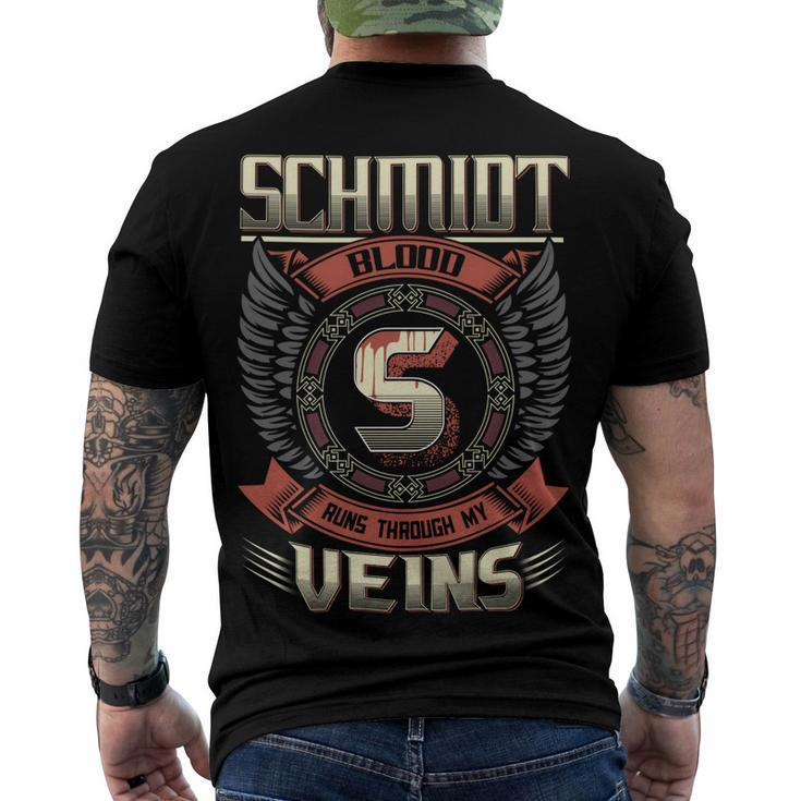 Schmidt Blood  Run Through My Veins Name V5 Men's Crewneck Short Sleeve Back Print T-shirt
