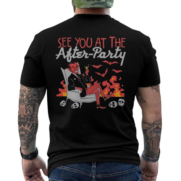See You At The After-Party Hell Devil Skull Casual Men's Back Print T-shirt