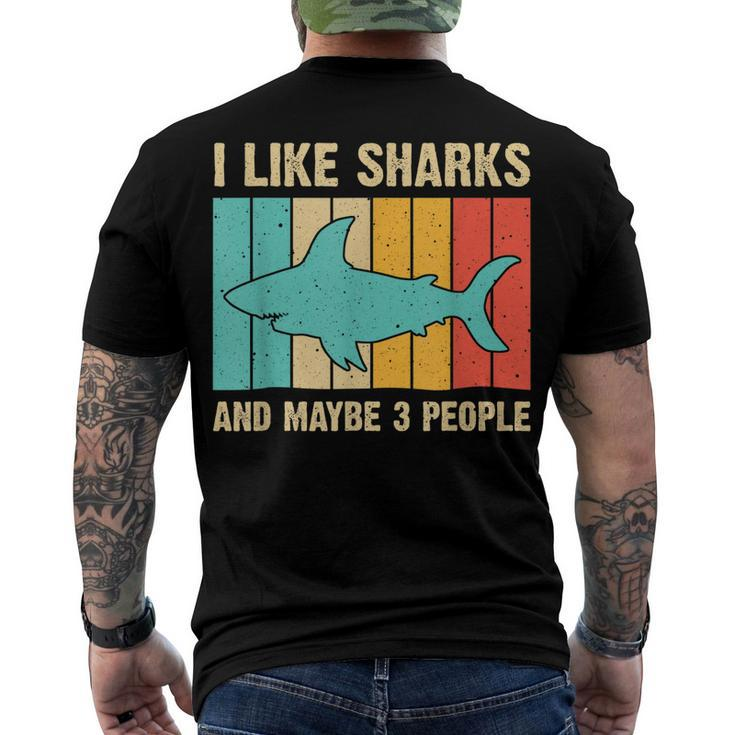 Shark For Kids Men Women Animal Shark Stuff Men's T-shirt Back Print