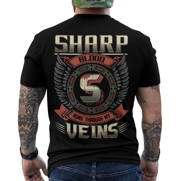 Sharp Blood  Run Through My Veins Name Men's Crewneck Short Sleeve Back Print T-shirt
