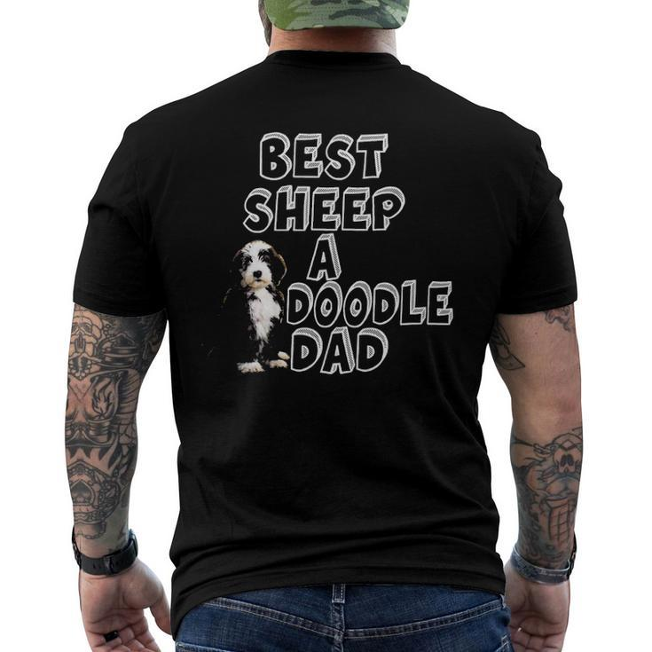 Sheepadoodle Dad Design - Sheepadoodle Dad Present Men's Crewneck Short Sleeve Back Print T-shirt