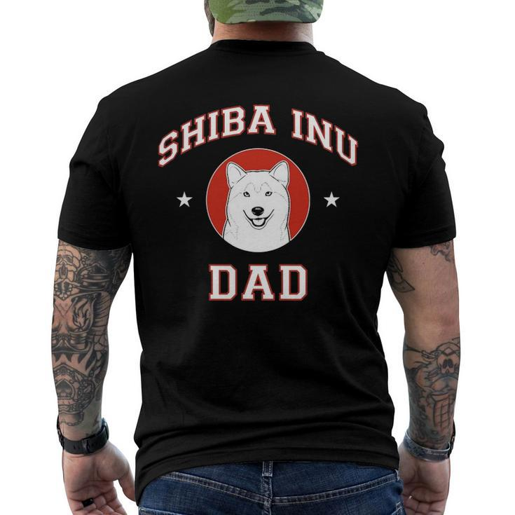 Shiba Inu Dad Pet Lovers Men's Back Print T-shirt