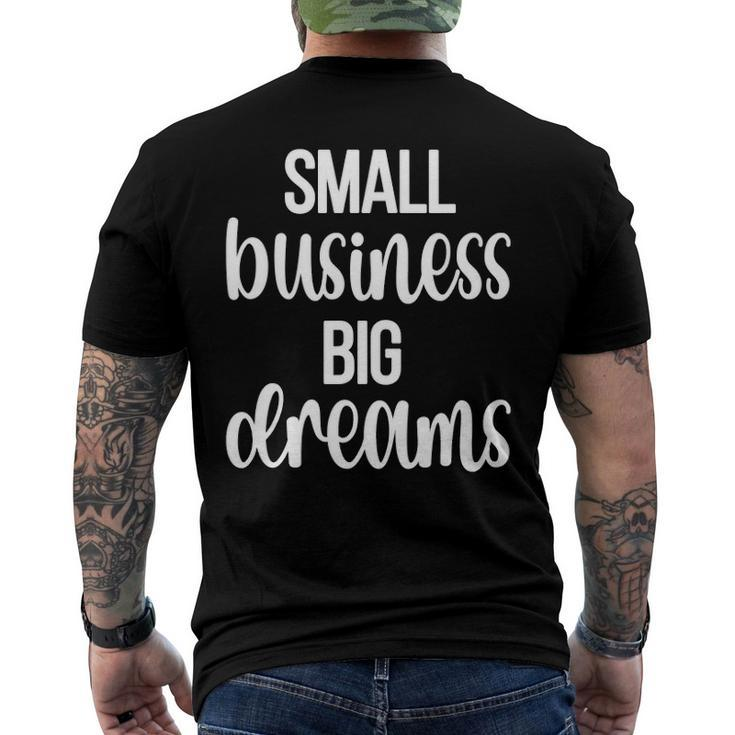 Small Dick Big Dreams Men Men's Back Print T-shirt