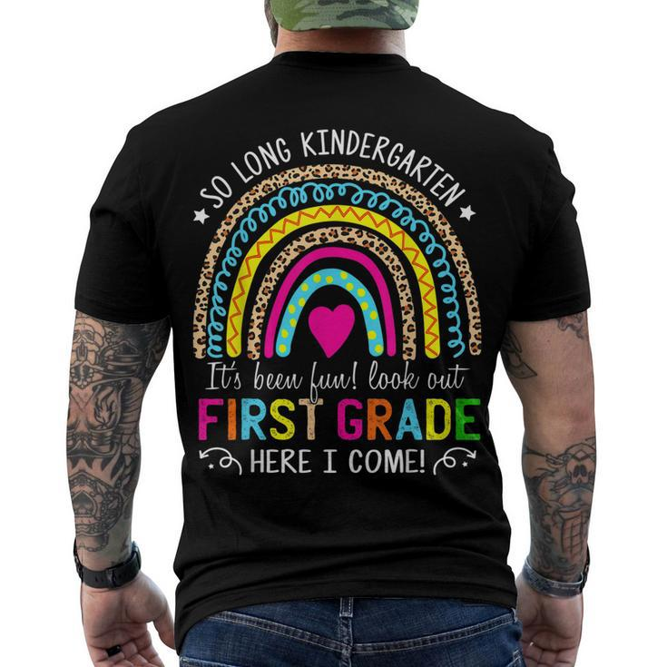 So Long Kindergarten Look Out First Grade Here I Come Men's Back Print T-shirt