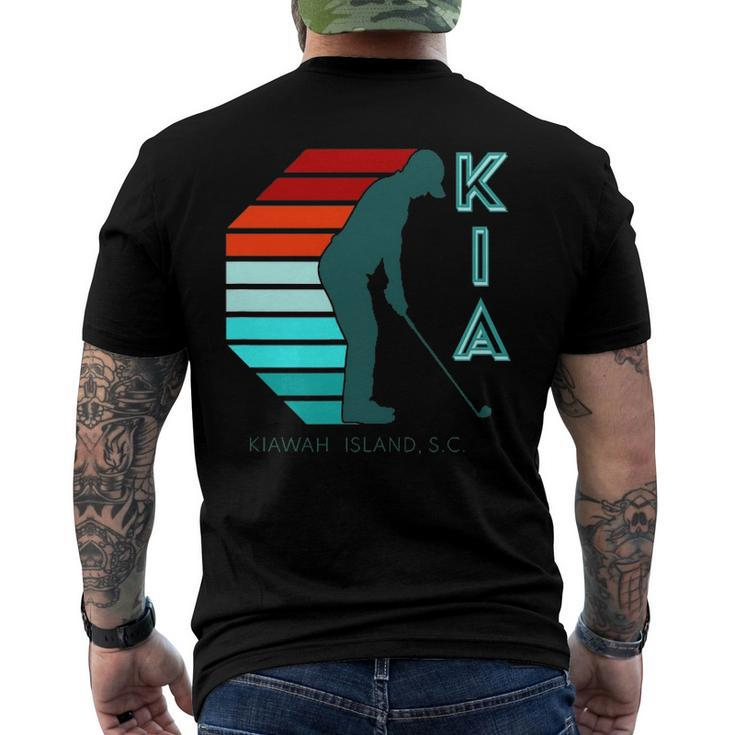 South Carolina Golfing Pro Retro Beach Kiawah Island Golf Men's Back Print T-shirt