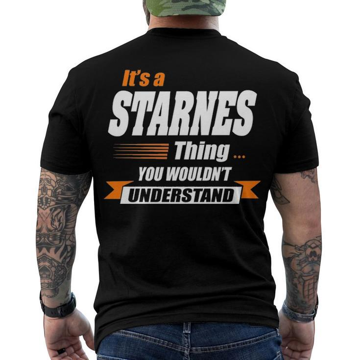 Starnes Name Its A Starnes Thing Men's T-Shirt Back Print