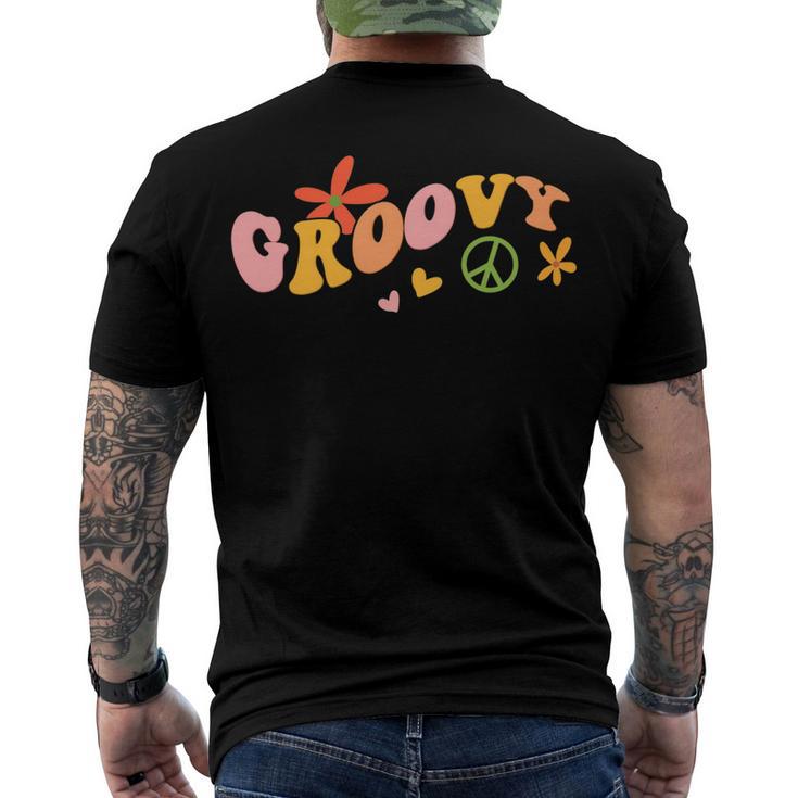 Stay Groovy Hippie V3 Men's T-shirt Back Print