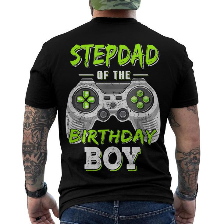 Stepdad Of The Birthday Boy Game Men's T-shirt Back Print