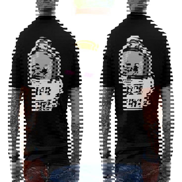 Stips Tattoos Bath Time Toaster Men's Back Print T-shirt