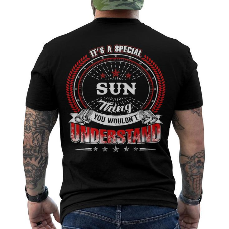 Sun Shirt Family Crest Sun T Shirt Sun Clothing Sun Tshirt Sun Tshirt For The Sun Men's T-Shirt Back Print