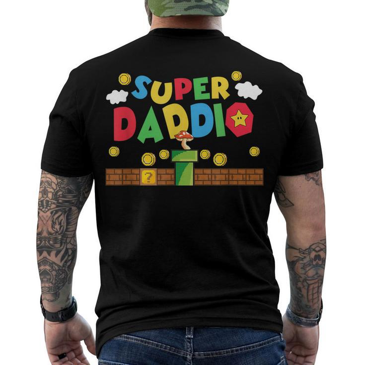 Super Daddio Gamer Daddy Men's Back Print T-shirt