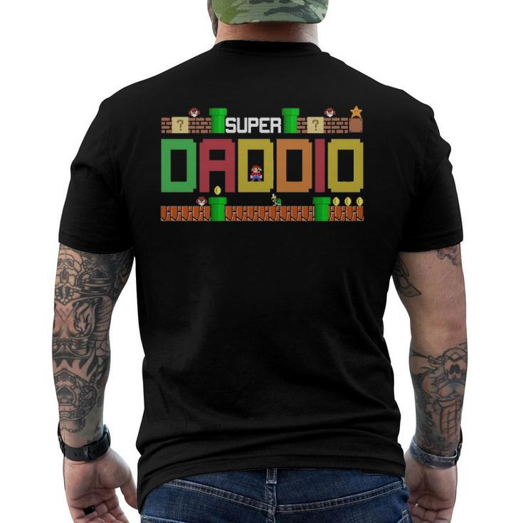 Super Dadsuper Daddio Cute Daddy Essential Men's Back Print T-shirt