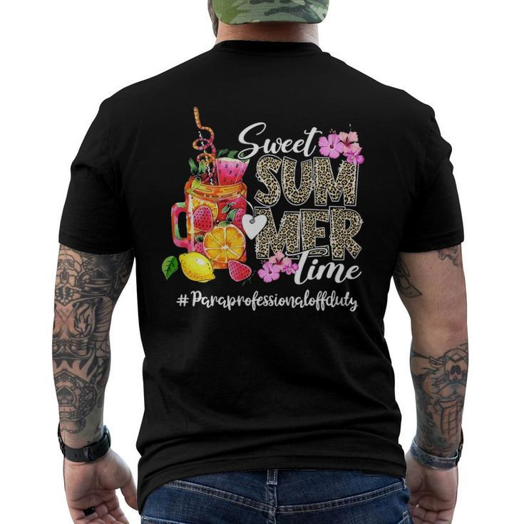 Sweet Summer Time Para Off Duty Summer Men's Back Print T-shirt