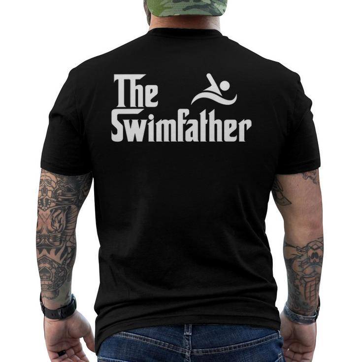 The Swim Father Swimming Swimmer Men's Back Print T-shirt
