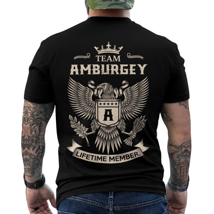 Team Amburgey Lifetime Member V5 Men's Crewneck Short Sleeve Back Print T-shirt