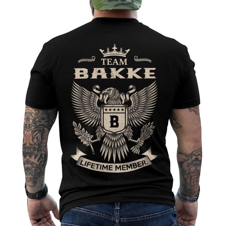 Team Bakke Lifetime Member V3 Men's Crewneck Short Sleeve Back Print T-shirt