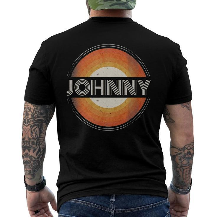 Graphic Tee First Name Johnny Retro Personalized Vintage Men's Back Print T-shirt