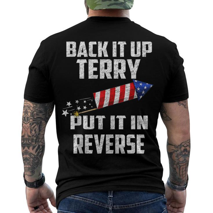 Back It Up Terry Put It In Reverse 4Th Of July Men's T-shirt Back Print