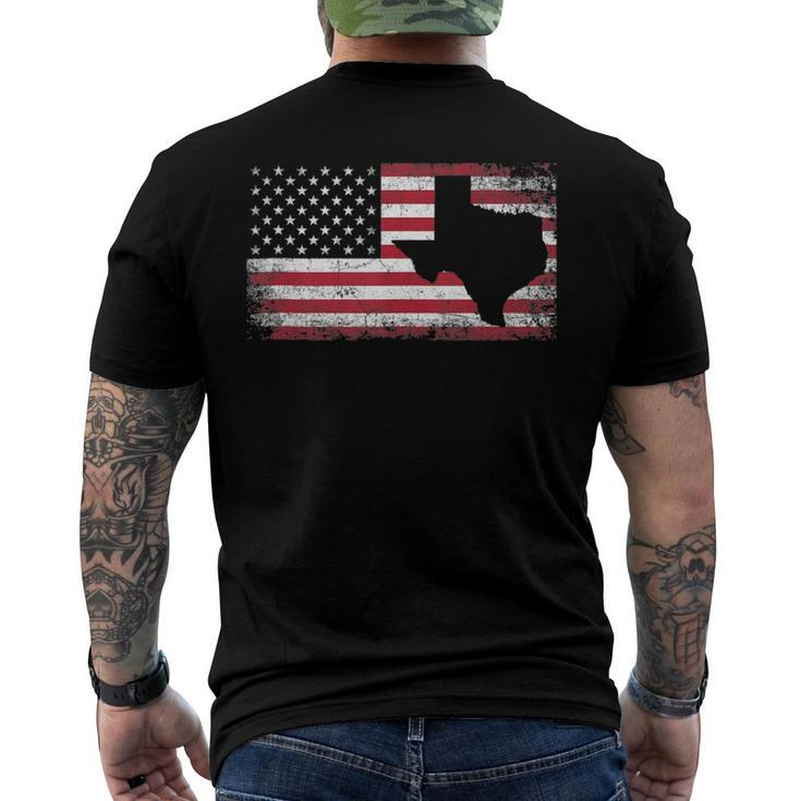 Texas 4Th Of July American Flag Usa Patriotic Men Women Men's Back Print T-shirt