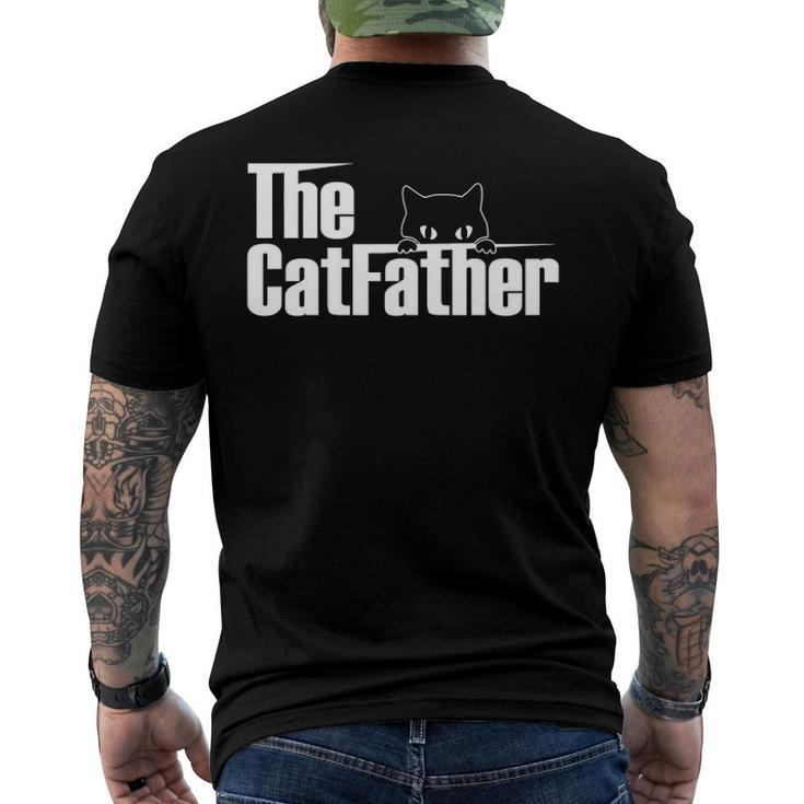 The Catfather Funny Cute Cat Father Men's Crewneck Short Sleeve Back Print T-shirt