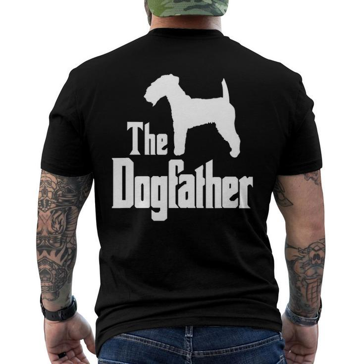 The Dogfather - Funny Dog Gift Funny Lakeland Terrier Men's Crewneck Short Sleeve Back Print T-shirt